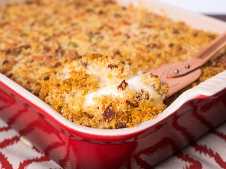 Creamy Chicken with Herb Potato Topping