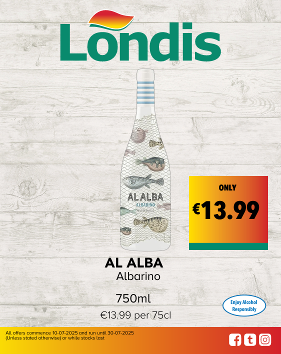 AL ALBA Albarino 750ml €13.99 per 75cl ONLY €13.99