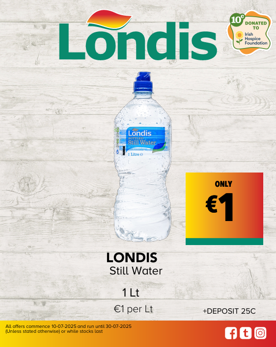 LONDIS Still Water 1 Lt €1 per Lt ONLY €1