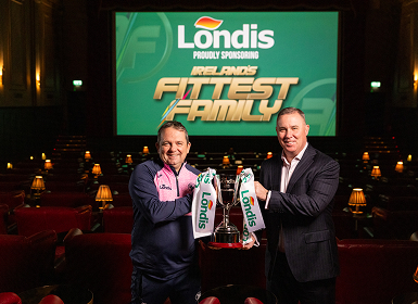 Pictured at the announcement of Londis’ sponsorship of Season 12 of Ireland’s Fittest Family Coach Davy Fitzgerald and Conor Hayes, Londis Sales Director.