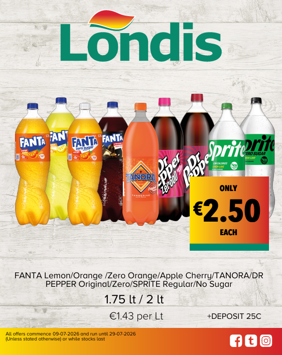 Soft drinks range
