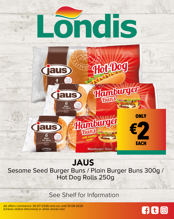 Jaus Burger Buns and Hot Dog rolls