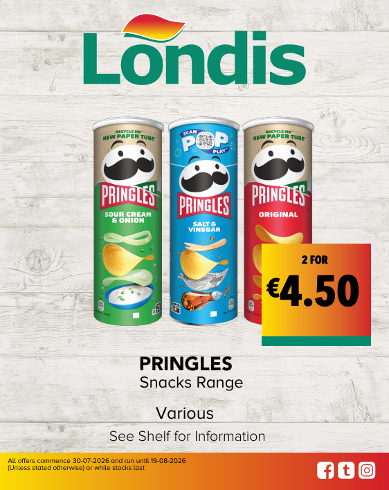 Pringles Snack Range