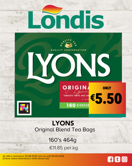 Lyons 160 Tea Bags