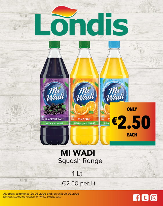 Miwadi 1 ltr Range