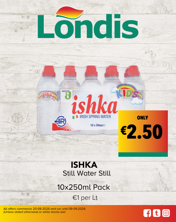 Ishka 10x250ml Water pack