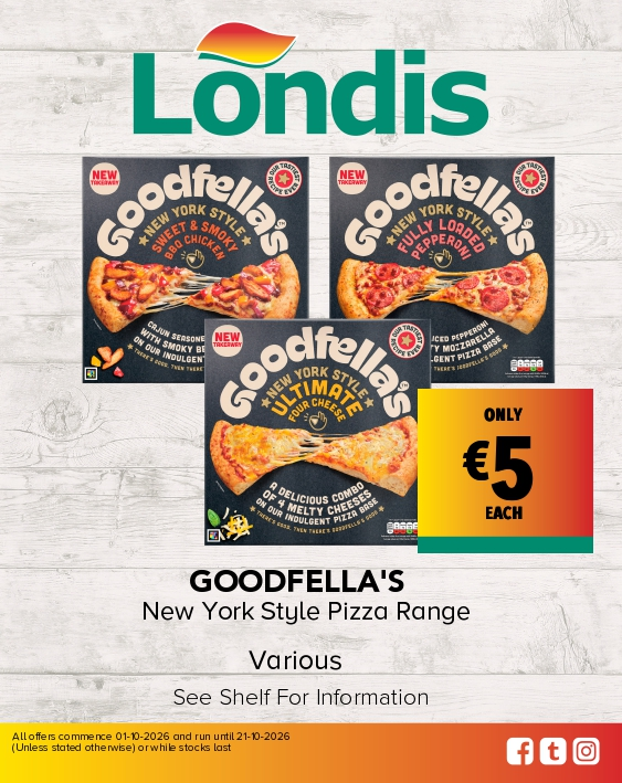 GOODFELLA'S New York Style Pizza Range Various