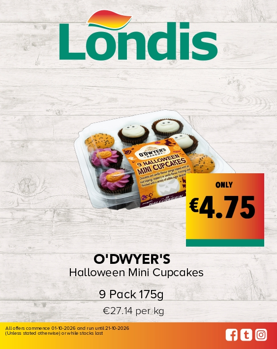 O'DWYER'S Halloween Mini Cupcakes 9 Pack 175g