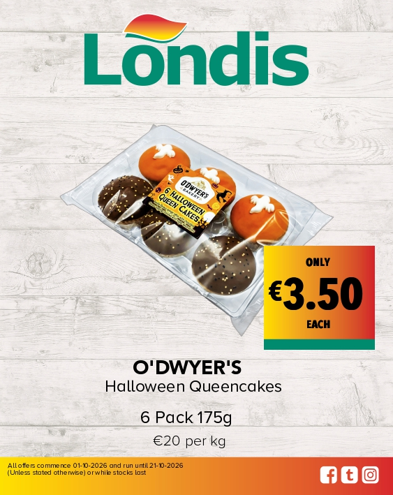 O'DWYER'S Halloween Queencakes 6 Pack 175g